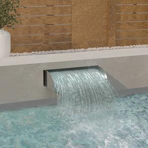 vidaXL Wasserfall 60x34x14 cm Edelstahl 304 