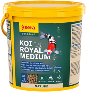Sera Koi Royal Medium - Compleet Koivoer 1kg - Optimaliseert Groei & Kleur - 12-25 cm Koi