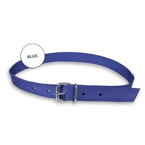 VSI Nylonriem met doorngesp blauw zonder leer versterking 140cm