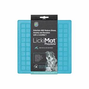 Boon Lickimat likmat Playdate turquoise voor de hond (20 cm) Per stuk