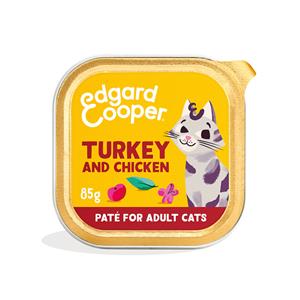 Edgard&Cooper Adult Paté 85 g - Kattenvoer - Kalkoen&Kip