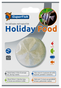 Superfish Holiday Food 1x - 2 Weken Voer Voor 15 Aquariumvissen - Langdurig Vakantievoer