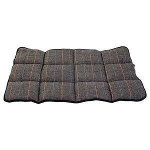 jackandvanilla Jack and Vanilla Hondenkussen - Maat S - 40x58 cm - Pluche wol - Tartan - Grijs