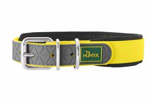 Hunter - Collar Convenience Comfort - Hondenhalsband, neongelb