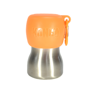 KONG H2O Stainless Steel Water Bottle - Orange - 280 ml