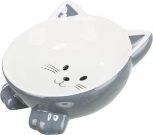 Trixie Gekleurde kattenkop Voer/Waterkom