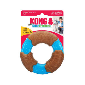 KONG Dog Toy CoreStrength Bamboo Ring Small 9cm