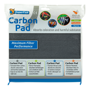 Superfish Carbon Pad 45x25 cm - pH-Neutrale Vijverfilter voor Helder Water