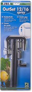 JBL - OutSet spray - Wasserrücklauf-Set mit 2-teiligem Düsenstrahlrohr - 12/16