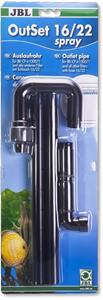 JBL - OutSet spray - Wasserrücklauf-Set mit 2-teiligem Düsenstrahlrohr - 16/22