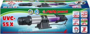 Sera Pond UVC-55X UV-C Waterzuiveraar voor Vijvers - 55W, Effectief tegen Algen, 10m Kabel