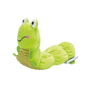 Beeztees bewegende rups pluche kattenspeelgoed groen 22x8x4cm