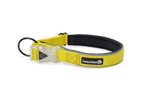 Beeztees safety gear Parinca Premium LED Nylon hondenhalsband 50-55x2,5cm