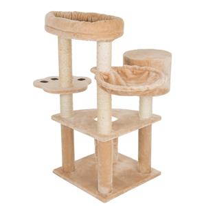 Zooplus Exclusive Berenhol Krabpaal Beige H118 x L55 x B55 cm