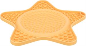 TRIXIE lick'n'snack mat ster siliconen geel 23,5 CM