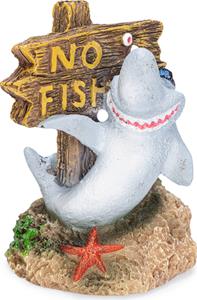 Beeztees No Fishing Haai - Aquarium Ornamenten - Polyresin - 7x6x8,5 cm