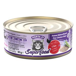 20% korting! Porta 21 Superfood 6 x 80 g - Kip met chiazaadjes