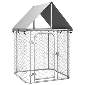 vidaxl Hondenkennel voor buiten met dak 100x100x150 cm