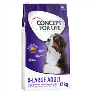 2 x 12 kg / 2 x 4 kg Concept for Life voor een speciale prijs! - X-Large Adult (2 x 12 kg)