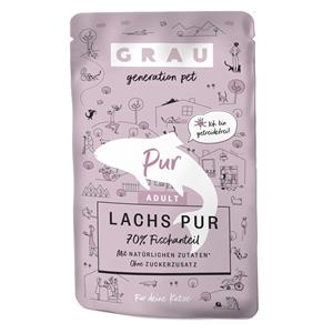 GRAU Adult Graanvrij 16 x 125 g Kattenvoer - Zalm Puur