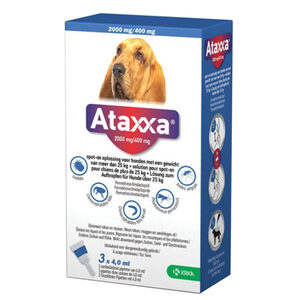 Ataxxa 2000mg/400mg spot-on - >25kg - 3 pipetten