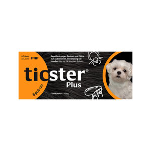 Ticster Plus Spot-on Hund 4-10 kg - 3 Pipetten