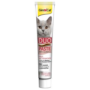 50g GimCat Anti-Haarbal Duo-Pasta Mout & Kip Kattenvoer