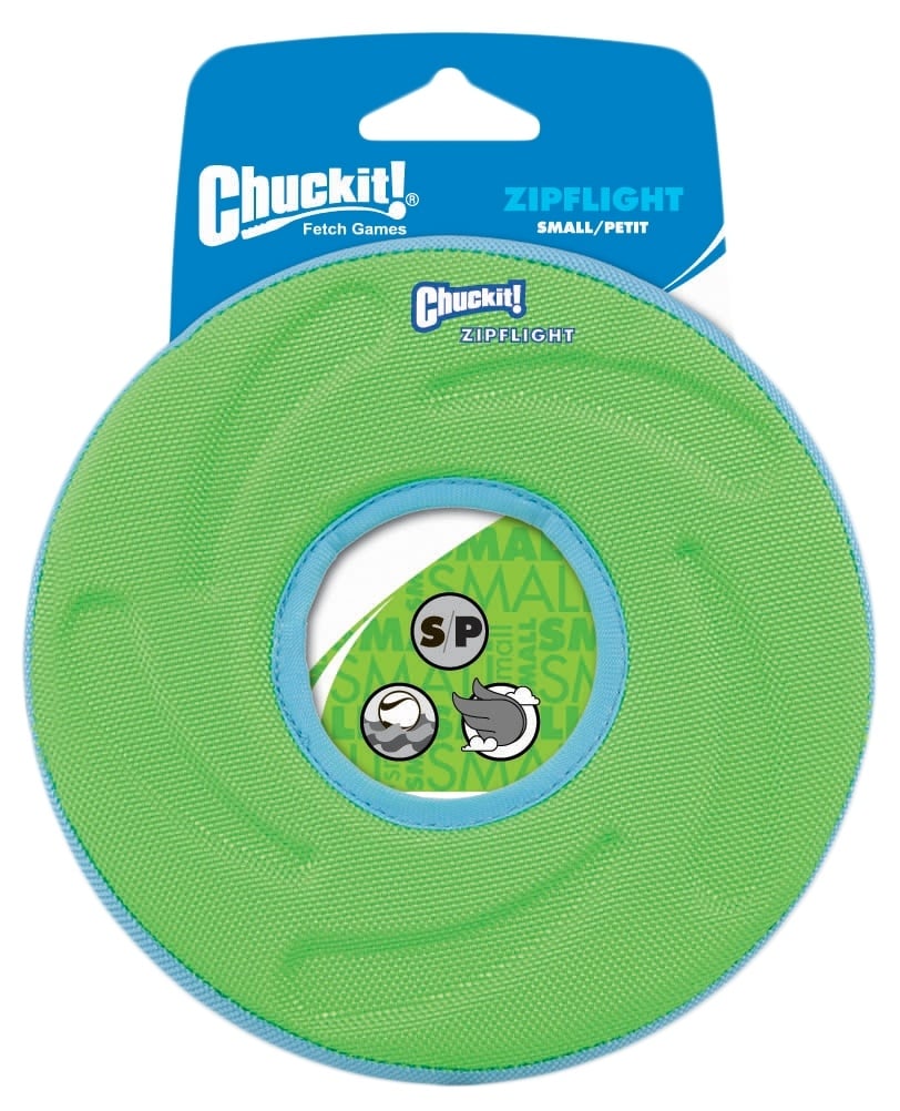 Chuckit! Speelring Zipflight, groen of rood