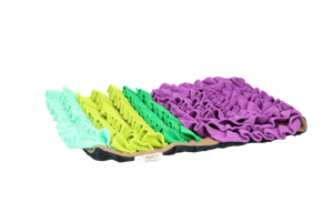 All For Paws Dig it - Fluffy mat Groen-paars-blauw