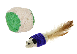 Jackson Galaxy Rope mouse met bal