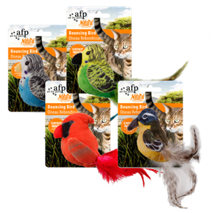 All For Paws Natural Instinct Bouncing Bird speeltje