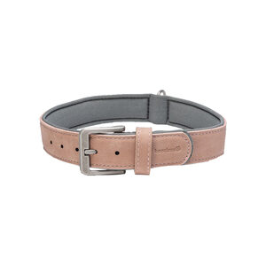 Beeztees Balacron Ax kunstleer roze halsband hond 43-53cm x 25mm