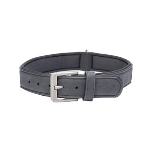 Beeztees Balacron Ax kunstleer zwart halsband hond 47-57cm x 30mm