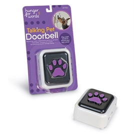 Hunger for words talking pet doorbell