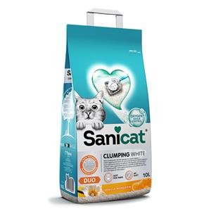 Sanicat Clumping White Duo Vanilla & Mandarin Katzenstreu 10 Liter