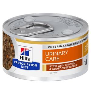 Hill's Prescription Diet 1x82g c/d Urinary Care Stoofpotje met Kip  Kattenvoer