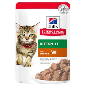 9 + 3 gratis! 12 x 85 g Hill's Science Plan - Kitten Kalkoen