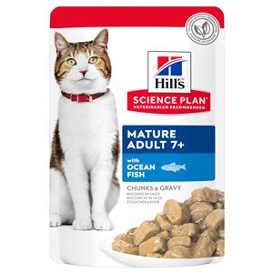 9 + 3 gratis! 12 x 85 g Hill's Science Plan - Mature Adult Oceaan Vis