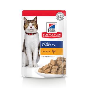 12x85g Mature Adult Kip Hill's Science Plan Kattenvoer