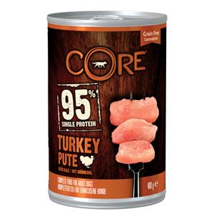 Wellness Core Hondenvoer Blik Kalkoen - Kool 400 gr