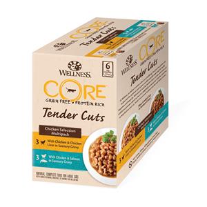 Wellness Core Kattenvoer Tender Cuts Selection 6-pack Kip 6 x 85 gr