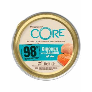 Wellness Core Kattenvoer 98% Recipe Kip - Zalm 85 gr
