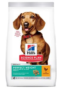 Hill's Science Plan 1,5kg Adult 1+ Perfect Weight Small & Mini met Kip  Hondenvoer