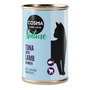 24x140g Tonijn met Lam Cosma Nature Kattenvoer nat