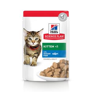 9 + 3 gratis! 12 x 85 g Hill's Science Plan - Kitten - Zeevis