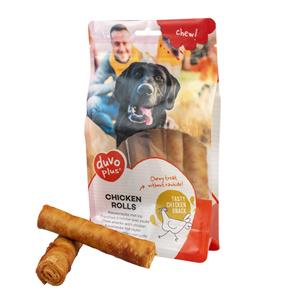 Duvo+ Chew! Kip Rolls Snacks | hondensnacks Medium 5 stuks