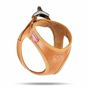 Curli Vegan Apple Leather Harness Brown XS