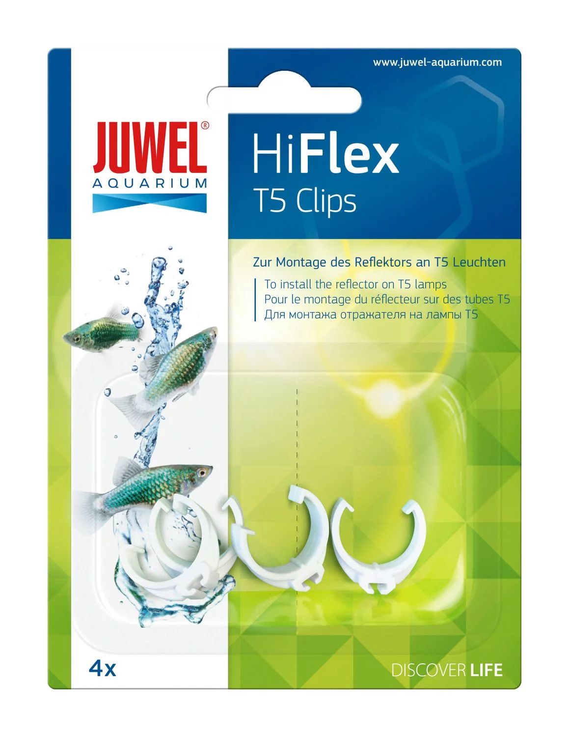 Juwel Kunststofclip HiFlex T5 4 Stuks