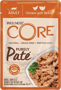 Wellness Core Purely Pate - Kattenvoer - Kip Kalkoen 85 g