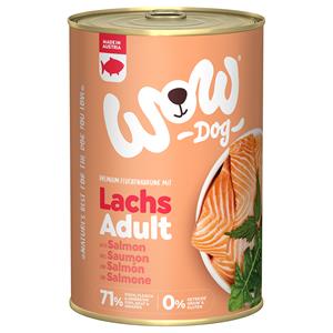 6x 400g WOW Adult Zalm Hondenvoer Nat